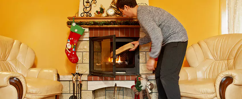 Rusted Metal Fireplace Restoration in Ronkonkoma, New York